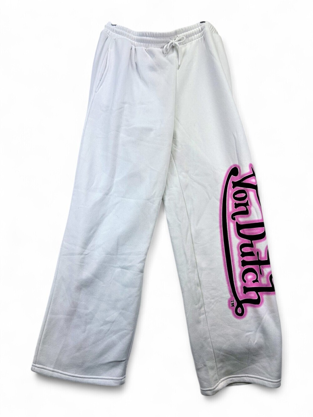Von Dutch 1X White Logo Sweatpants Joggers